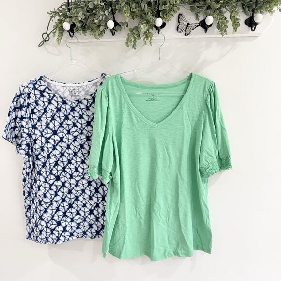 Bundle Of 3 Talbots Plus Size Blouses 1X Patterned SH - Picture 3 of 3